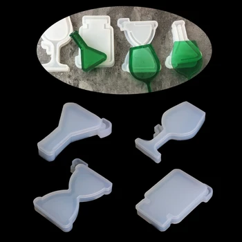 

Transparent Hourglass Mudboard Silicone Pendant Mould Resin DIY Jewelry Making Tool