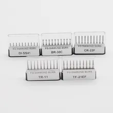 Стоматологическая лаборатория алмазный Бур набор сверл 1,6 мм для высокоскоростной шлифовка наконечникка для бормашины