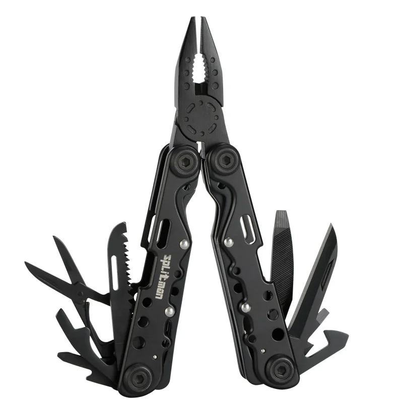 جيب سكين MultiTool للطي ذو طيات متعددة الوظائف EDC أدوات ذو طيات التخييم الصيد في الهواء الطلق سكينة سرفايفل مقص شفرة حادة
