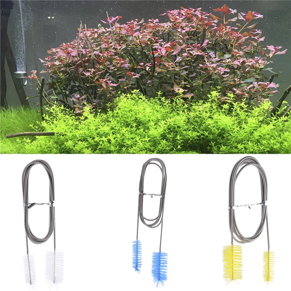 1pcs Flexible Double Ended Aquarium Water Hose Pipe Cleaning Brush