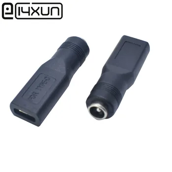 

EClyxun 1pcs 5V DC 5.5*2.1 Power Jack To USB 3.1 Type-C USB-C Type c Female DC 5.5x2.1 5.5 x 2.1 mm Power Connector Adapter