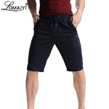 LOMAIYI мужские хлопковые мужские дышащие Шорты повседневные шорты черные/темно-синие/серые мужские шорты летние короткие спортивные штаны мужские BM176