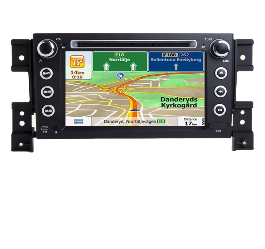 Best 7" HD Android 7.1 Car GPS Navigation for Suzuki Grand Vitara multimedia car radio stereo dvd with steering wheel camera DVR Map 5