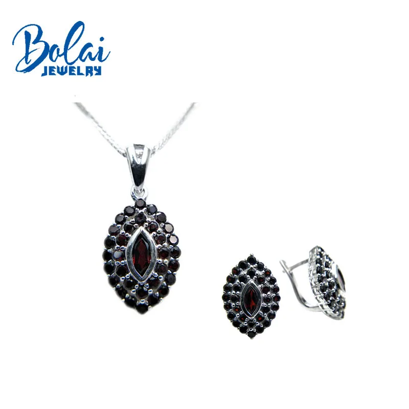 Bolaijewelry Маркиза Форма 925 пробы серебро ювелирные изделия набор натуральный