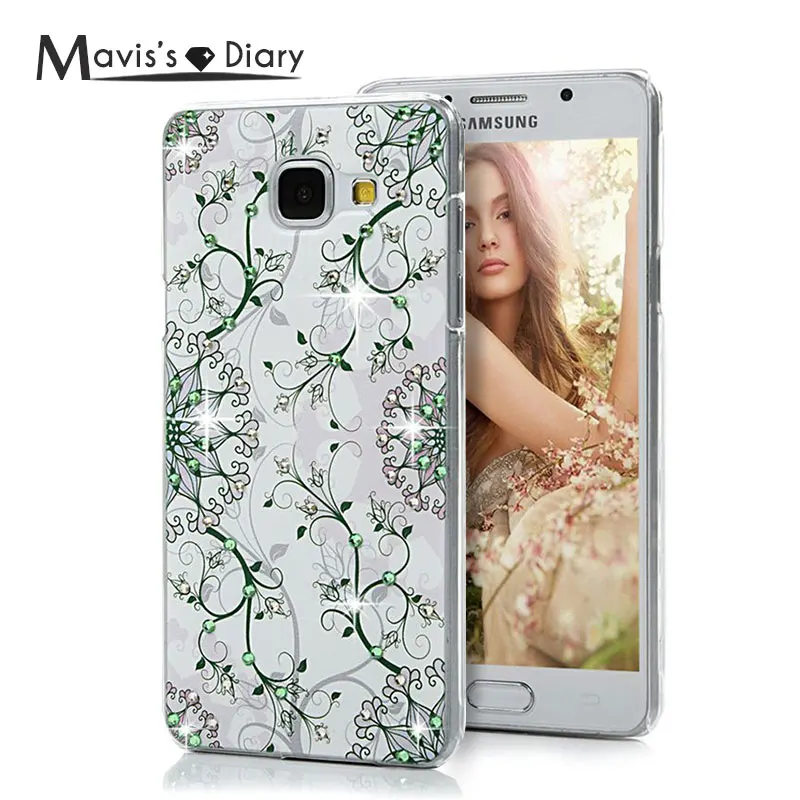 

MAVISSDIARY Rhinestone Case for Samsung Galaxy A5 (2016) Luxury Glitter Crystal Diamond Case Back Cover for Samsung A5100