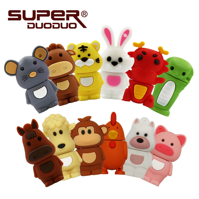 

Real Capacity pendrive 2GB 4GB 8GB 16GB 32GB 64GB Cartoon Chinese Zodiac Sheep usb flash drive thumb Pen drive memory stick