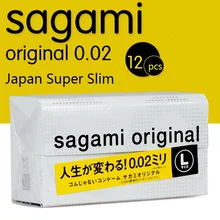Made in Japan 12pc 0 02mm super thin like not wearing SAGAMI condom ORIGINAL NO Rubber