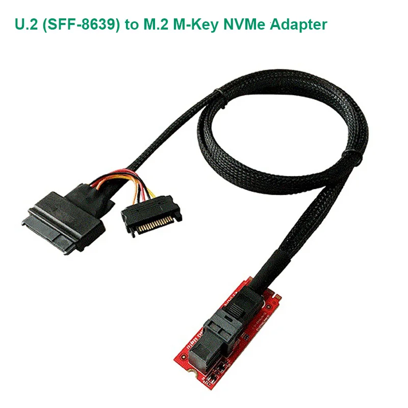 U.2 SFF 8639 к M.2 M ключ NVMe адаптер карта Mini SAS Key с кабелем|Автоматизация зданий| |