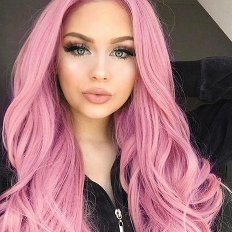 Element 26 Inch Long Synthetic Wig Fashion DIY Natural Wave Wigs For