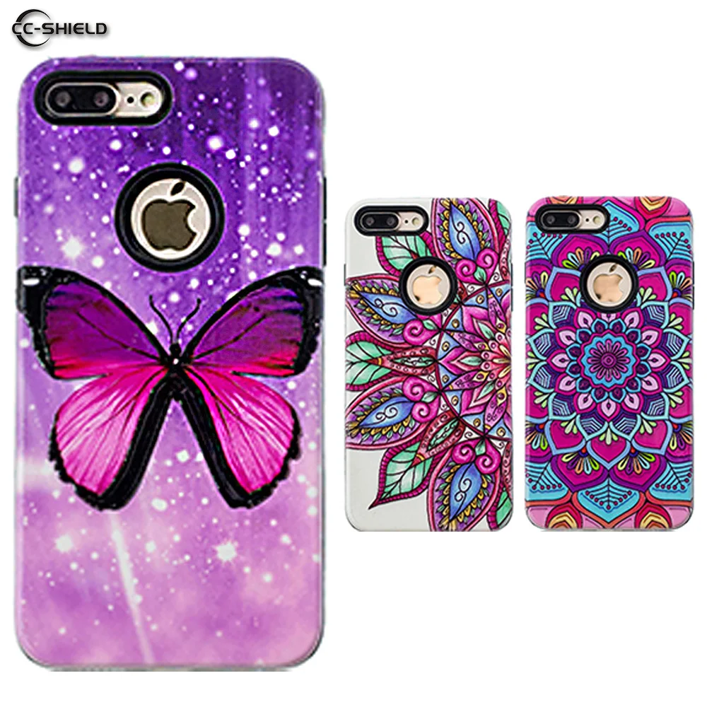 

Phone Case for Apple iPhone 7 Plus A1786 A1785 Painted TPU Soft Silicone Cover for Apple iPhone 8 Plus A1898 A1864 Back Cover