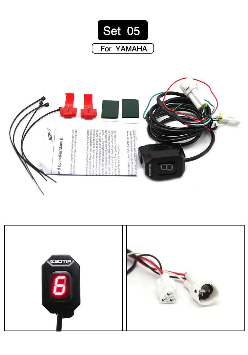 Alconstar-Ecu заглушка для мотоцикла EFI индикатор передач для Suzuki для Honda Для Yamaha индикатор скорости передач с держателем