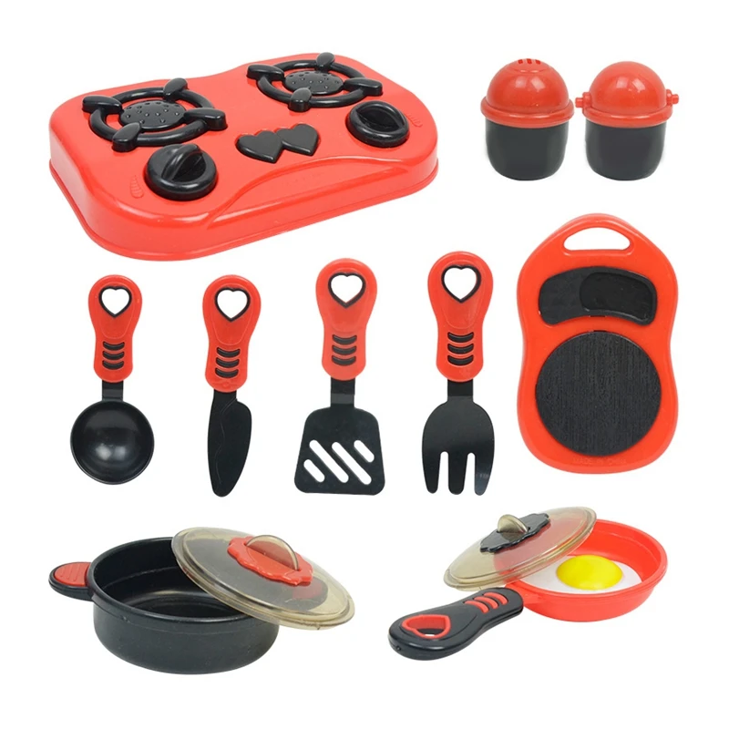 

10Pcs Toys Children'S Play House Kitchen Tableware Toy Set