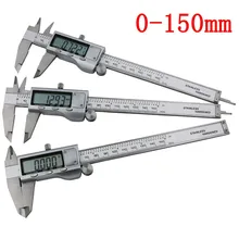 Stainless Steel 6 inch 150mm font b Digital b font Measuring Ruler as Vernier font b