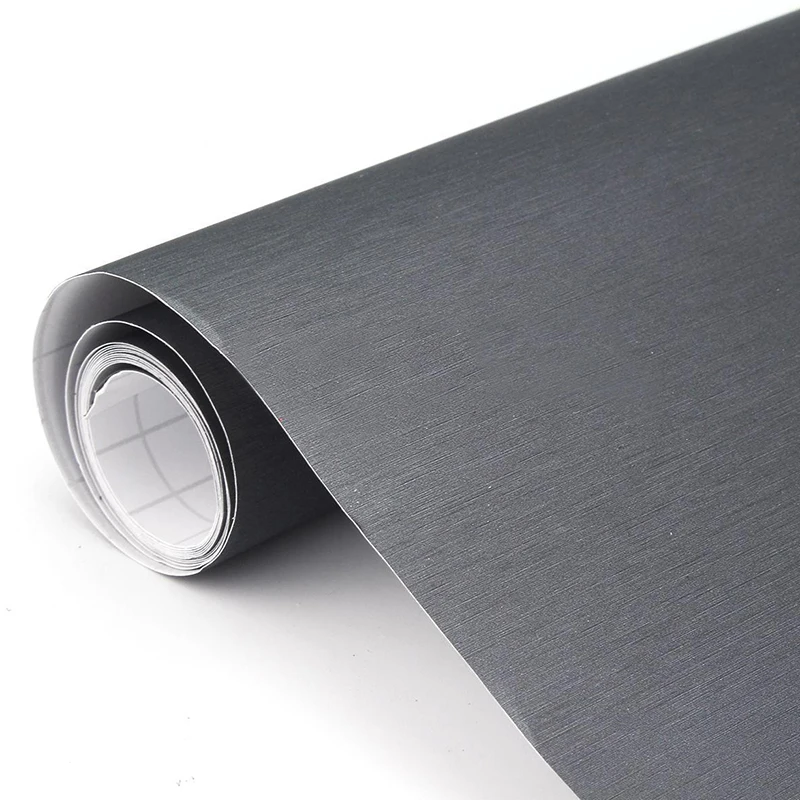 152*30cm Gray Brushed Aluminum Car Vinyl Wrap Film Sticker Decal Sheet