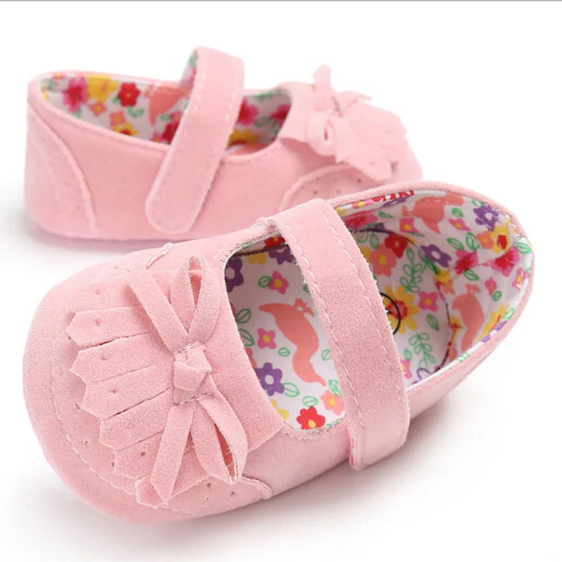 Newborn Baby Girls kids Toddler clothes Floral print Princess Shoes ...