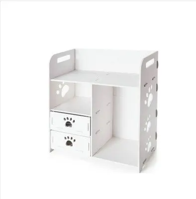 Moderno DIY blanco caja de almacenamiento de madera organizador de