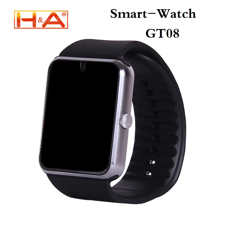 Smart Watch GT08 Clock With Sim Card Slot Push Message Bluetooth Connectivity for iphone Android Phone Smartwatch