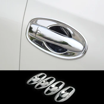 

For Nissan Rogue X-Trail T32 2014 - 2017 Chrome Door Handle Bowl Cover Cup Cavity Trim Insert Catch Molding Garnish Car Styling