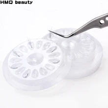 Пластиковая клеевая прокладка в форме цветка, накладные ресницы для наращивания, клеевой держатель, поддоны для наращивания ресниц, клеящиеся паллетные инструменты