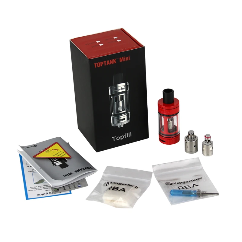 Original Kangertech Toptank Mini Atomizer 4.0ml Top Refilling Tank 510 thread 510 Drip Tip With 0.5ohm SSOCC Coil Vape Tank Original Kangertech Toptank Mini Atomizer 4.0ml Top Refilling Tank 510 thread 510 Drip Tip With 0.5ohm SSOCC Coil Vape Tank