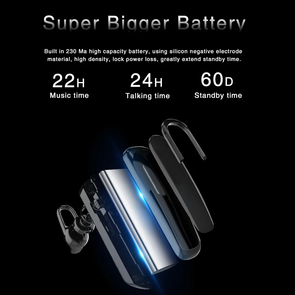 Bluetooth наушники YuBeter Спортивные Беспроводные гарнитуры с защитой от пота