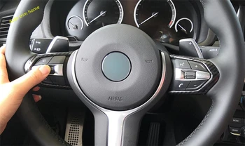 

Lapetus Steering Wheel "U" Shape Strip Cover Trim 2 Piece / Set For BMW 5 6 series F10 F06 F12 F13 2014 - 2017 M-Sport Version