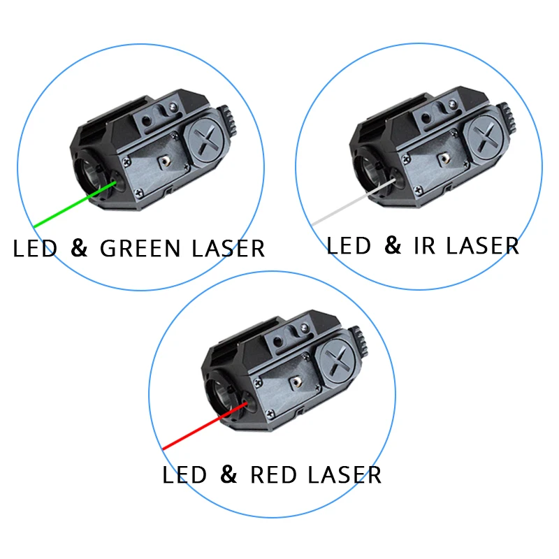 Laserspeed LS CL3 тактические легкие фонари для оружия + прицельный красный лазерный