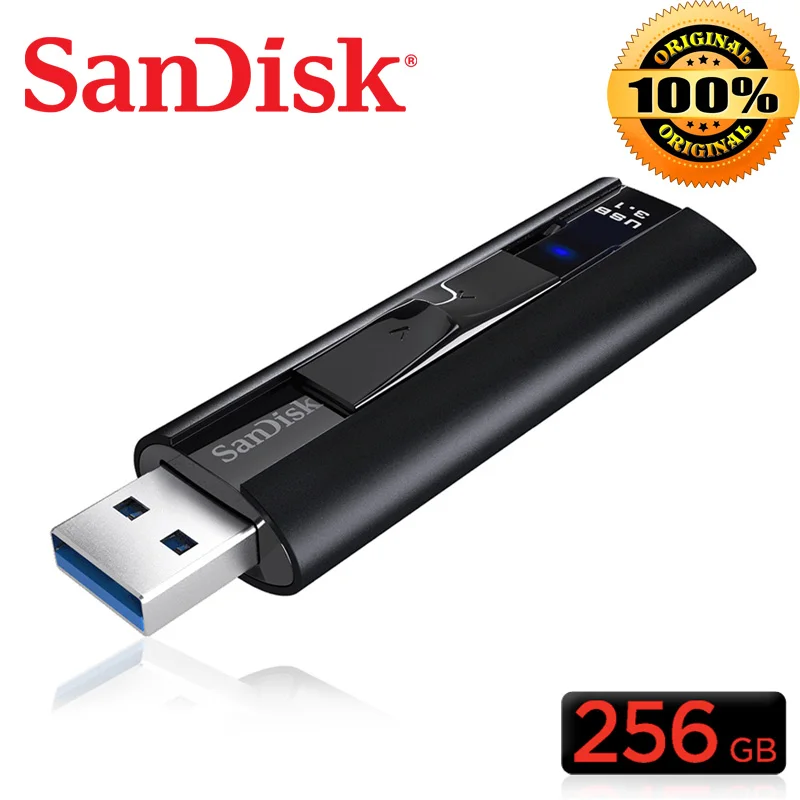 Двойной флеш-накопитель SanDisk CZ880 Extreme PRO 128 ГБ USB флэш-накопитель USB 3,1 256 ГБ флэш-накопитель de Высокая скорость 420 МБ/с. флешки negocios U диск