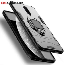 For One plus 7 Case Ring Armor Luxury Shockproof TPU + PC Full Back Cover for Oneplus 7 Pro Case Magnetic Case Car Holder 1 + 7