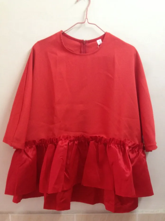 Г. Новинка, женские повседневные рубашки модная весенняя блузка с коротким рукавом для девочек женская шифоновая черная одежда красный белый# H621
