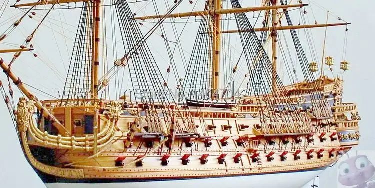 Масштаб 1/50 роскошная классическая парусная лодка деревянные модели наборы San Felipe