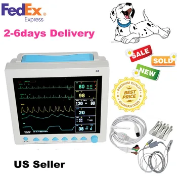 

For VET ICU CCU Veterinary PATIENT MONITOR ECG EKG SPO2 PR NIBP 6 PARAMETERS US CONTEC CMS8000 VET