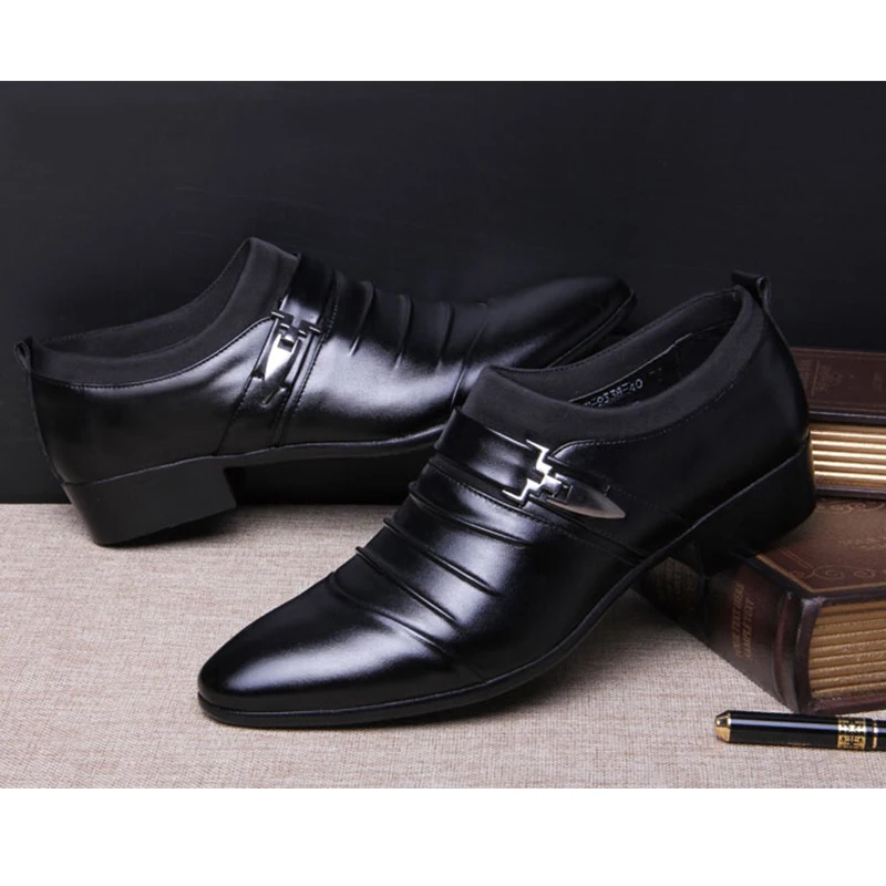 flat leather shoes for men