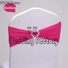 Strech Лайкры Председатель Группы включают с пряжкой в форме сердца подходит для свадьбы Чехлы для стульев украшения