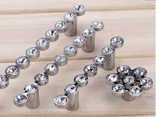 Branco Mosaico De Cristal Puxadores Dresser Gaveta Puxa Maçanetas/Mobiliário Hardware Armário de Cozinha Handle Knob Pull