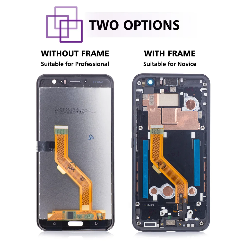 Witrigs For HTC U11 LCD Display Touch Screen Digitizer Assembly with Frame Replacement (1)
