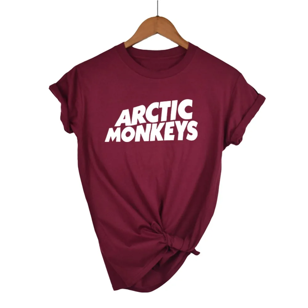 Футболка Arctic Monkeys Sound Wave, рок-группа, концертный альбом, высокая футболка, футболка унисекс, больше размеров и Color-A112 - Цвет: Wine red white