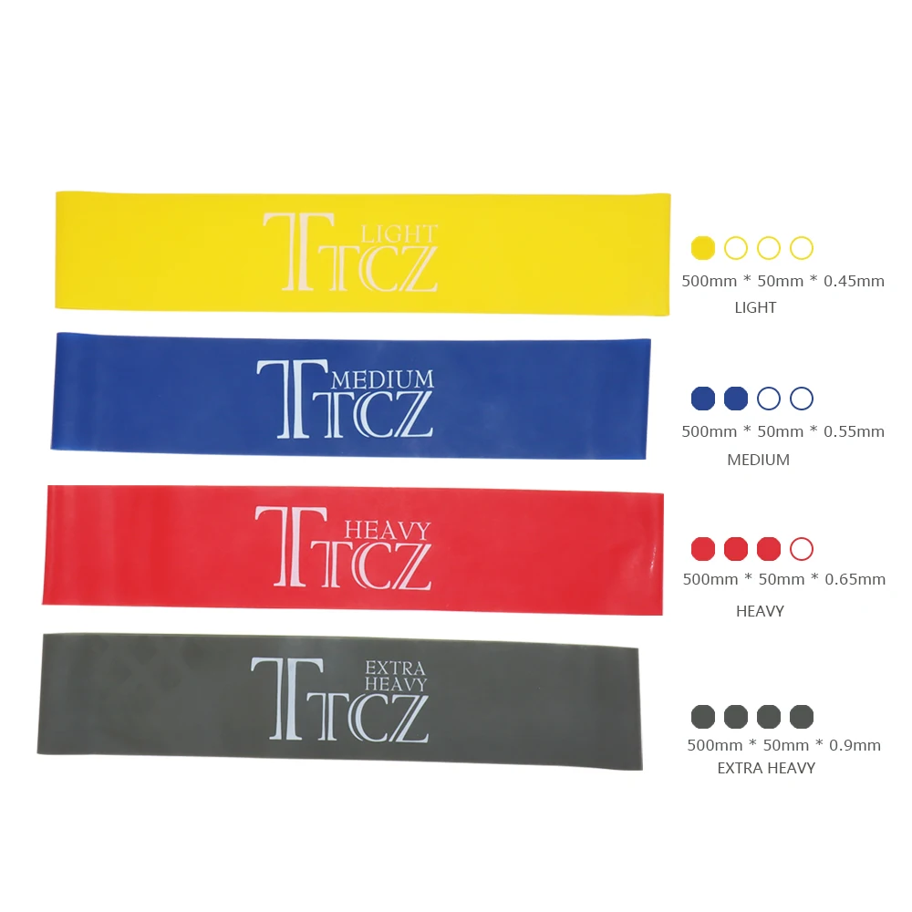 TTCZ Yoga Pilates Resistance Band Exercise Loop Rubber Bands Fitness Loop rope Stretch Band Cross fit band for bodybuilding