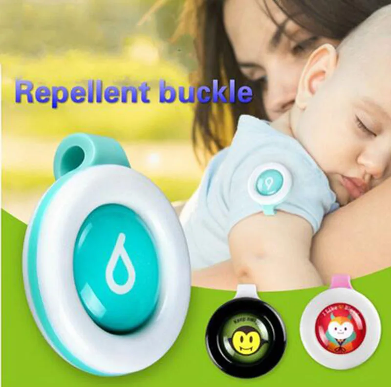 

Summer party gift Cartoon Safe Anti-Mosquito Buckle Pest Reject Mosquitoes Repellent Buckles for Adults Kids Baby Random Color