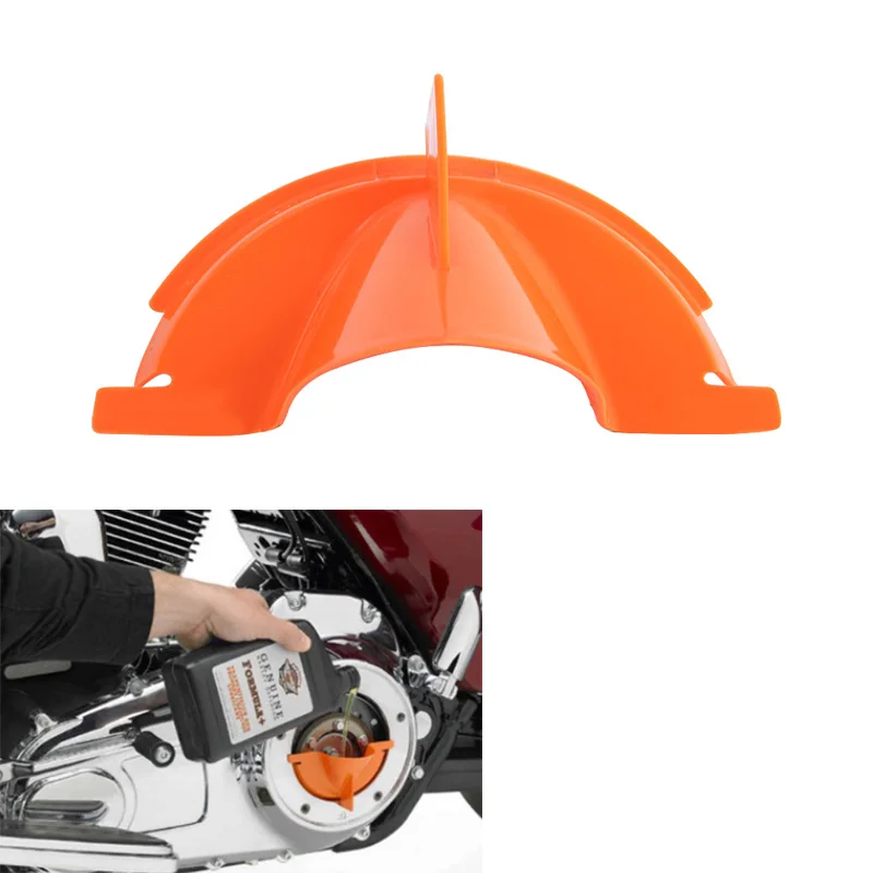 

Orange Motorcycle Clutch Primary Case Oil Fill Funnel Tool For 06-17 Dyna 07-2018 Softail for motor Touring and Trike Models
