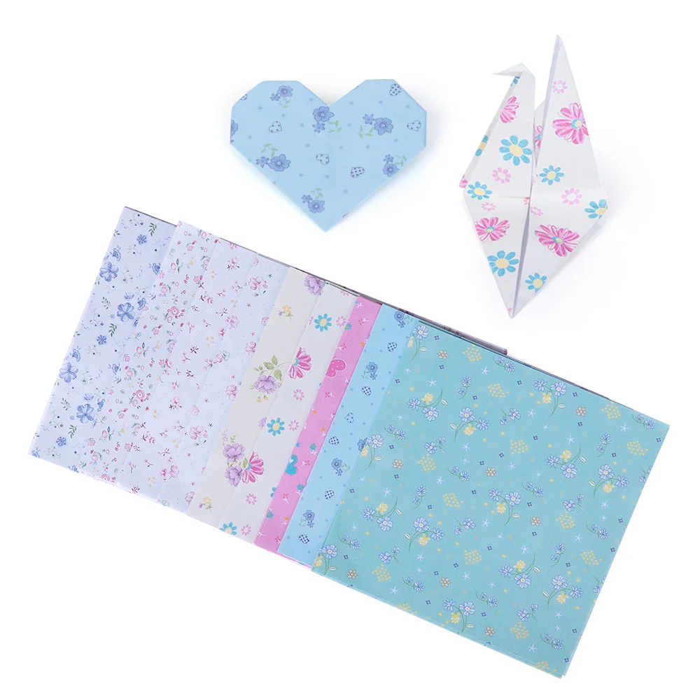 

72pcs/pack 15X15cm Mix Color Square Paper Craft Origami Folding Paper Flower Patterned Papers DIY Kid Gift 12 Kinds of Patterns