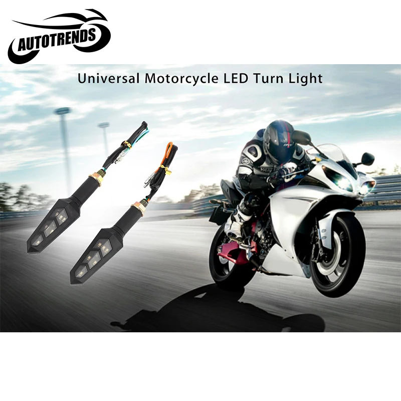 Paired Motorcycle LED Turn Light Super Bright Corner Signal Lamp for