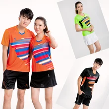 Новая быстросохнущая одежда для бадминтона для женщин/мужчин, наборы для настольного тенниса, теннисные наборы, комплекты одежды для бадминтона 5068