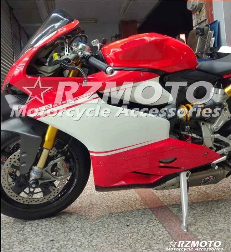 ABS мотоцикл обтекатель подходит для Ducati 899 1199 Panigale 2012 2013 кузов литья под давлением красный ACEKITS Магазин № 0096