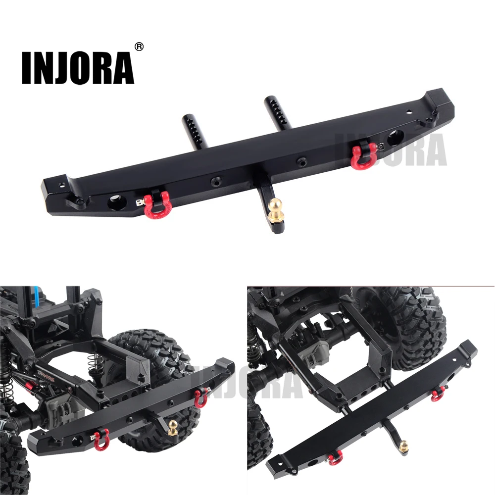 Cena INJORA metalowy zderzak tylny z oświetleniem LED do 110 zdalnie sterowany samochód gąsienicowy TRAXXAS TRX 4 Axial SCX10 90046 90047