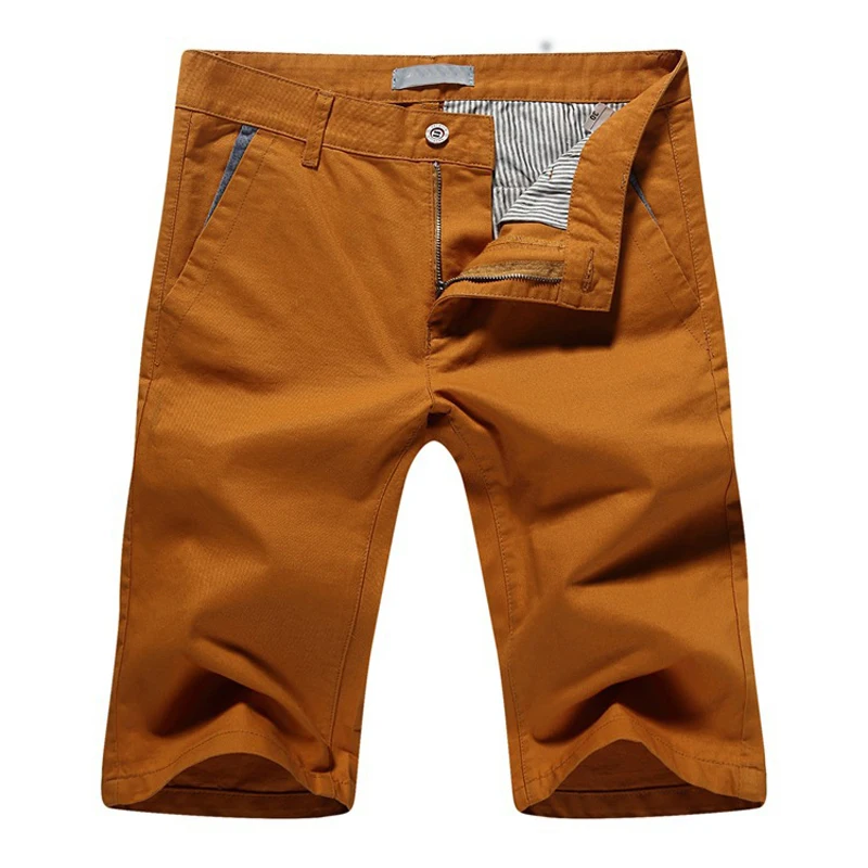 Fashion Business Casual High Quality Men Knee Length Pants Outwear Big