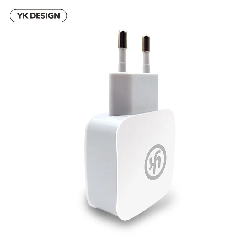 YK شاحن لباد فون الهاتف المحمول مزدوجة USB شاحن المملكة المتحدة شاحن التوصيل محول المحمولة السفر الجدار شاحن