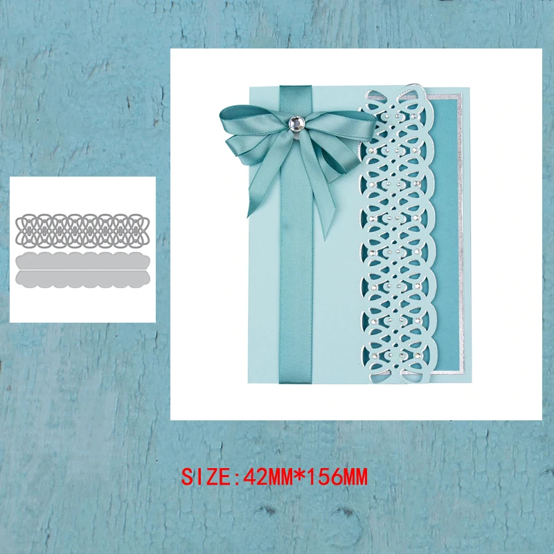 

LLove CCraft Metal Cutting Dies Infinity Link Border for DIY Scrapbook Album Paper Card Decorative Craft Embossing Die 2019 NEW