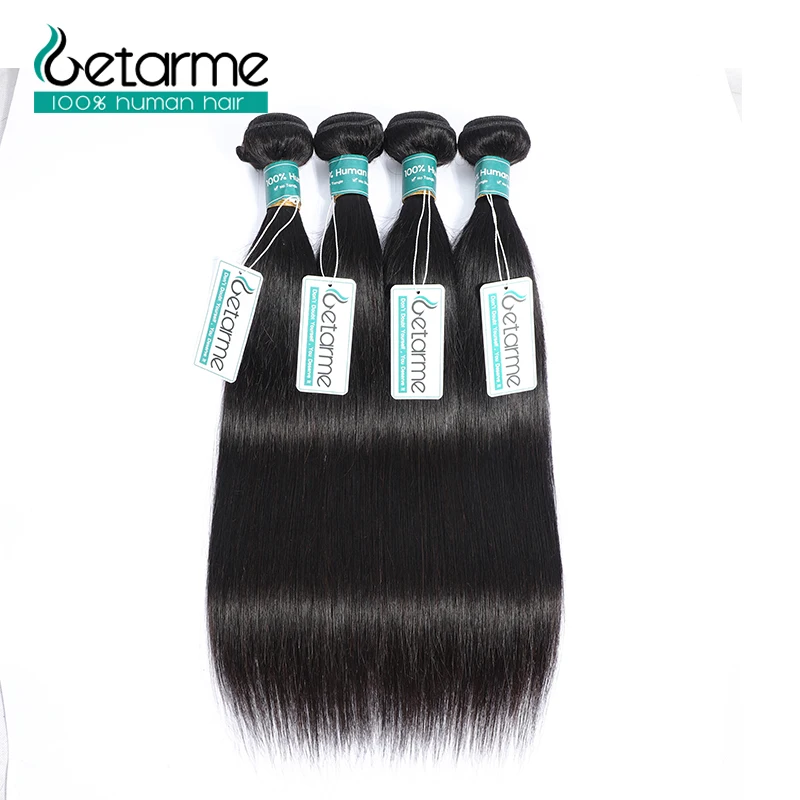 3/4 Bundles Malaysian Natural Straight Hair Extensions 8-26inch 100% Human Hair Bundles Natural Color Non Remy Hair Weave