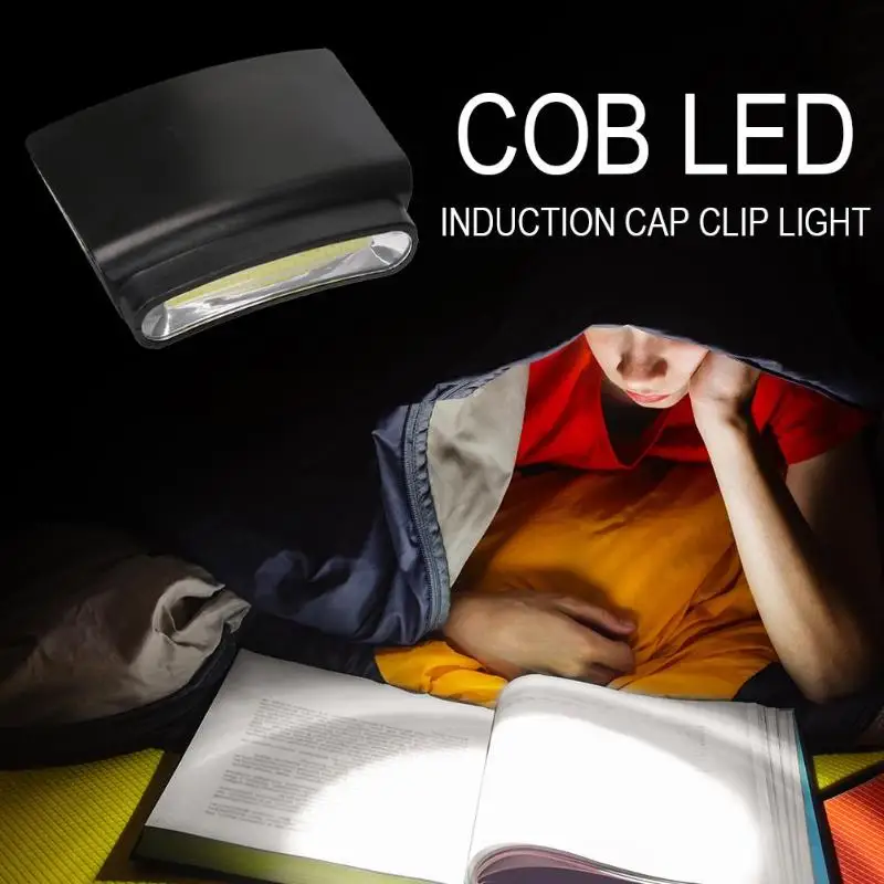 

COB LED Induction Cap Clip Light Flashlight Waterproof Fishing Headlights Polyvinyl Chloride Practical Outdoor Tools